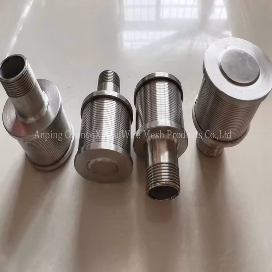 Boquilla de filtro de alambre de cuña Johnson simple doble fácil de reemplazo de instalación